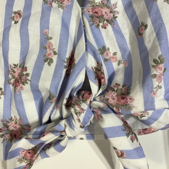 - Show Me Your Mumu X Pinck Addie Skirt Top Set Pink Floral Palmetto Blue Pink - Picture 5 of 13